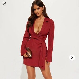 Fashion Nova Blazer mini Long Sleeve Dress